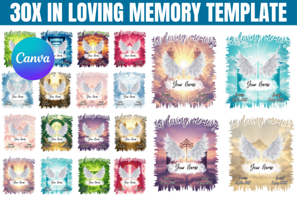 30x In Loving Memory Design T Shirt: A Complete Memorial Template