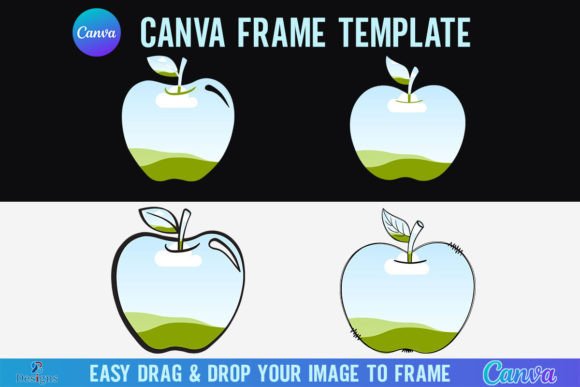 Apple Canva Frame Template Teacher Apple: Creative Design Guide