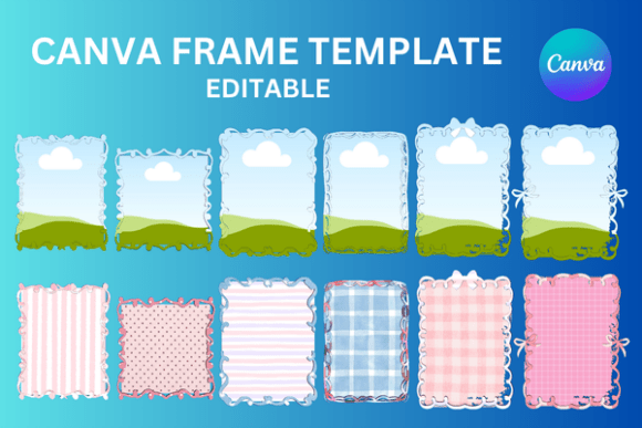 Border Whimsical Canva Frame Coquette: A Creative Design Asset