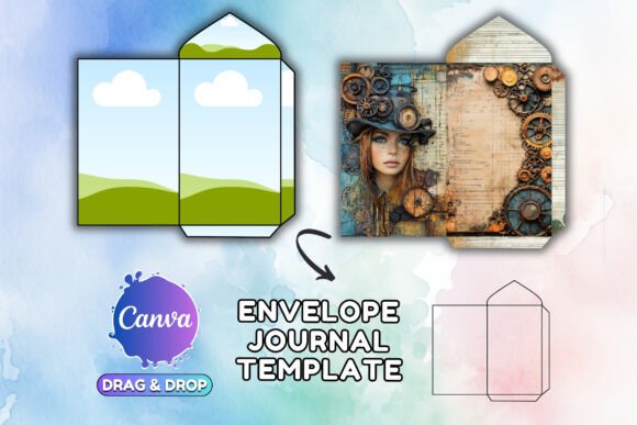 Canva ENVELOPE Journal Template Folio: Your Creative Toolkit