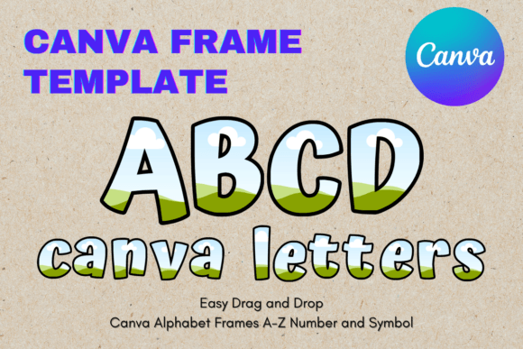 Canva Letters Frame Alphabet TemplateC26: A Practical Design Tool