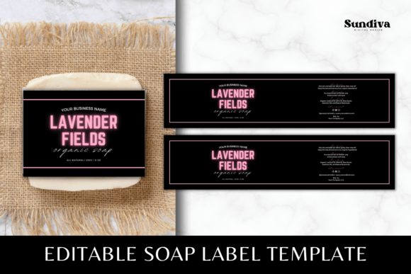 Custom Soap Bar Label Canva Template 4: A Guide