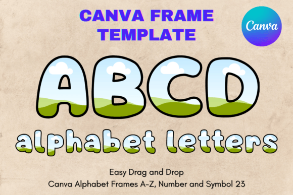 Designing with Canva Letters Frame Alphabet Template_23
