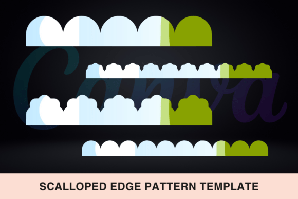 Elevate Your Designs with a Scalloped Edge Pattern Template