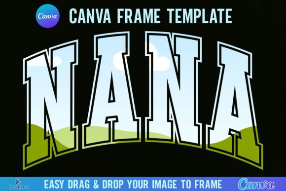 Nana Varsity Canva Template Frame: A Designer's Go-To Asset