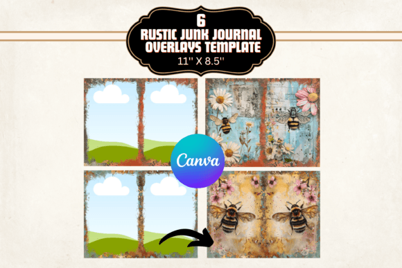 Rustic Junk Journal DIY Canva Template: Your Creative Shortcut