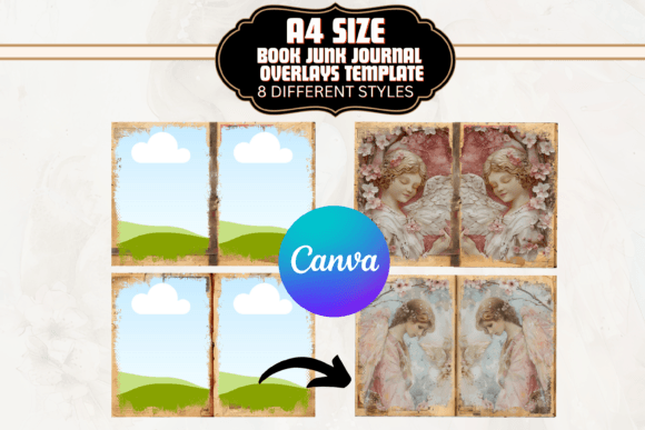 Transform Your Projects with A4 Junk Journal Overlays