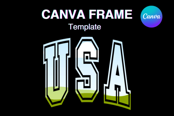 USA Patriotic Canva Frame Photo Template: A Designer's Go-To
